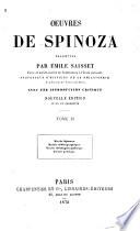 Oeuvres de Spinoza: Vie de Spinosa [par Colerus] Notice bibliographique (p. [lvi]-lxviii) Traité théologicopolitique. Traité politique