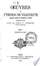 Oeuvres de St Thomas de Villeneuve,...