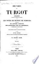 Oeuvres de Turgot. Réimpression de l'éd. 1844