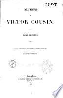 Oeuvres de Victor Cousin