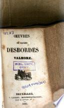 Oeuvres /Desbordes-Valmore, Marceline