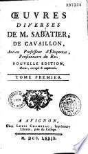 Oeuvres diverses... de A.-H. Sabatier