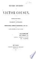 Oeuvres diverses de Victor Cousin: Jacqueline Pascal