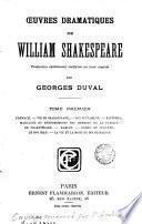 Oeuvres dramatiques de W. Shakespere,1