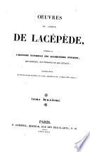 Oeuvres du comte de Lacépède