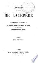 Oeuvres du comte de Lacépède