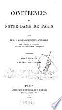 Oeuvres du R. P. Henri-Dominique Lacordaire: Conférences de Notre-Dame de Paris