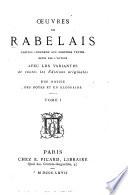 Oeuvres. Édition conforme aux derniers textes revus par l'auteur. Avec les variantes de toutes les éditions originales. Une notice, des notes et un glossaire [par P. Jannet].