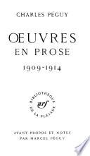 Oeuvres en prose: 1909-1914