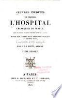 Oeuvres inédites de Michel L'Hospital: Traité de la reformation de la justice. 5.-6. ptie