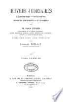 Oeuvres judiciaires