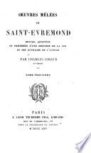 Oeuvres mêlées de Saint-Evremond