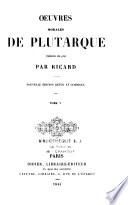 Oeuvres morales de Plutarque