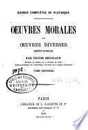 Oeuvres morales et oeuvres diverses