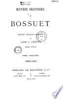 Oeuvres oratoires de Bossuet