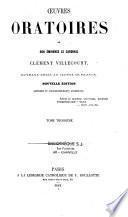 Oeuvres oratoires de son éminence le cardinal Clément Villecourt...