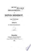Oeuvres philosophiques de Denis Diderot
