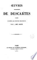 Oeuvres philosophiques de Descartes