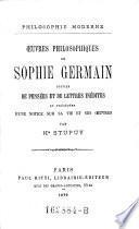 Oeuvres philosophiques de Sophie Germain