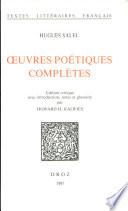 Oeuvres poétiques complètes