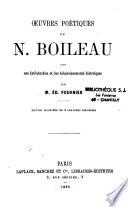 Oeuvres poétiques de Boileau