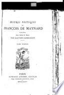 Oeuvres poétiques de François de Maynard
