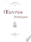 Oeuvres poétiques
