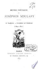 Oeuvres poétiques