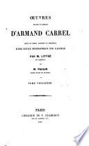 Oeuvres politiques et litteraires d'Armand Carrel