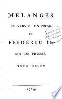 Oeuvres posthumes de Frédéric II, roi de Prusse