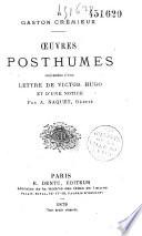 Oeuvres posthumes