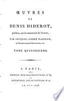 Oeuvres, publiees sur les manuscrits de l'auteur, Par Jacques-Andre Naigeon