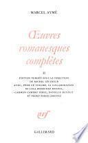 Oeuvres romanesques complètes