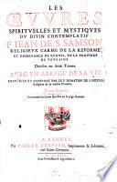 Oeuvres Spirituelles Et Mystiques