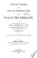 Official Records of the Union and Confederate Navies in the War of the Rebellion