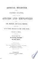 Official Register of the United States