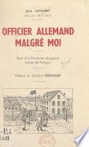 Officier allemand malgré moi