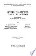 Ondes élastiques dans les solides