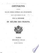 Opinions exprimées par les conseils généraux des départements