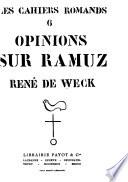 Opinions sur Ramuz