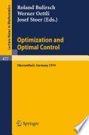 Optimization and Optimal Control