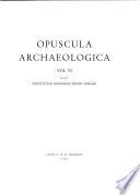Opuscula Archaeologica