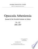 Opuscula Atheniensia