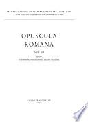 Opuscula Romana