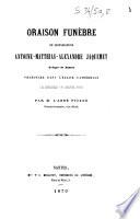Oraison funèbre de monseigneur Antoine-Mathias-Alexandre Jaquemet, évêque de Nantes