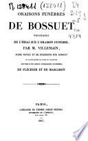 Oraisons funèbres de Bossuet