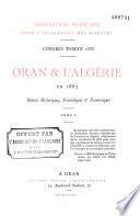 Oran et l'Algérie en 1887