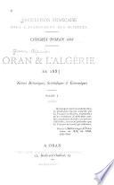 Oran & [i.e. et] l'Algérie en 1887