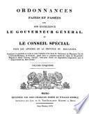 Ordinances Made and Passed by the Administrator of the Government and Special Council for the Affairs of the Province of Lower Canada