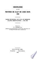 Ordinances of the Province of the Cape of Good Hope